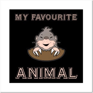 favourite animal mole Posters and Art